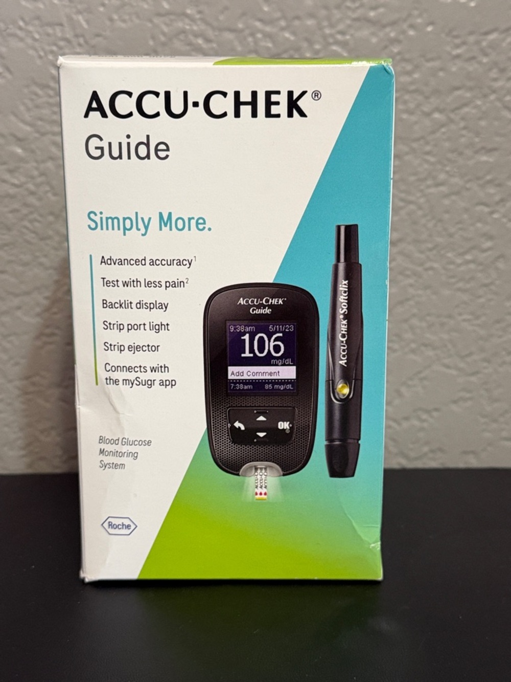 Guide Blood Glucose Monitoring System - White/Teal